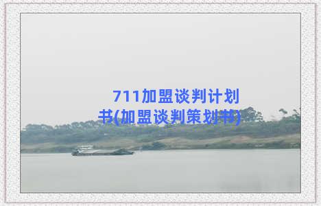 711加盟谈判计划书(加盟谈判策划书)