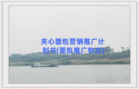 夹心面包营销推广计划书(面包推广软文)