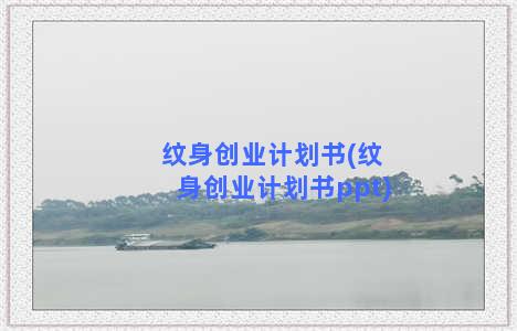 纹身创业计划书(纹身创业计划书ppt)